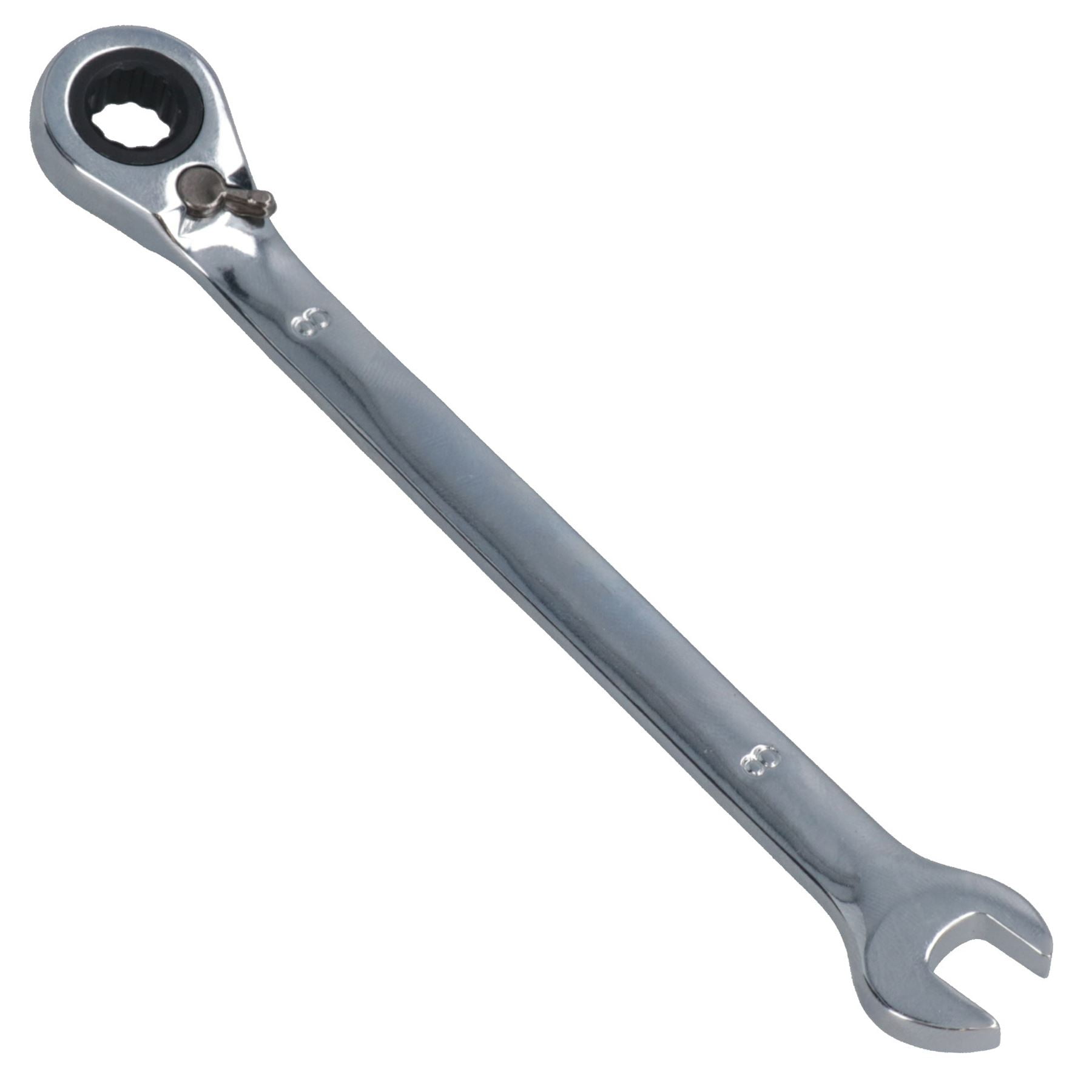 8mm Reversible Cranked Offset Ratchet Combination Spanner Wrench 72 ...
