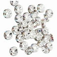 thumbnail image 1 of 8mm Rondelle Loose Beads Round Crystal Charm Rhinestones Spacer Beads, 1 of 21
