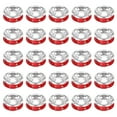 thumbnail image 1 of 8mm Rondelle Spacer Beads, Crystal Rhinestone Bead Spacers, Red, 50 Pack, 1 of 5