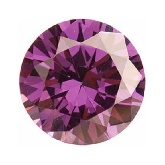 8mm Round Light Amethyst CZ - Pack of 1