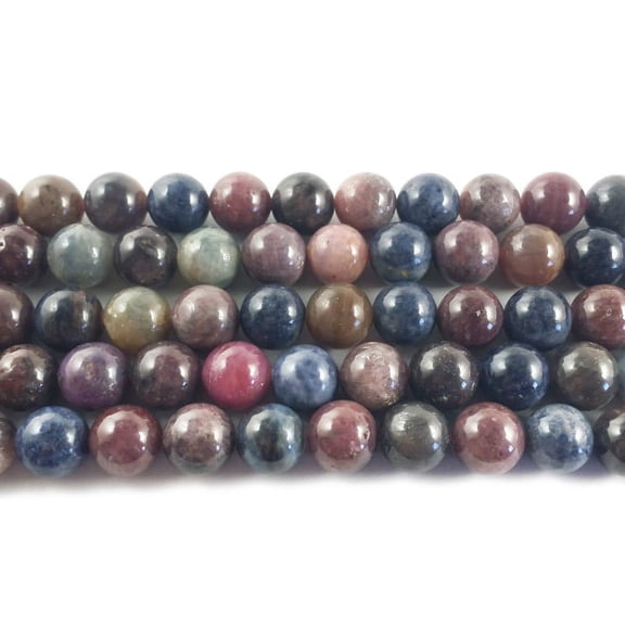 8mm Ruby Sapphire Round Beads ForJewelry Making