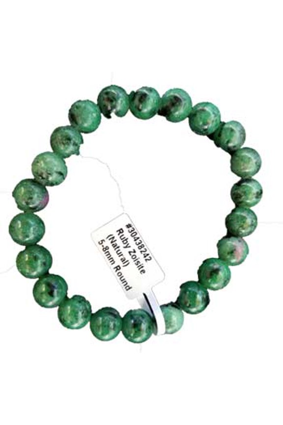 8mm Ruby Zoisite bracelet
