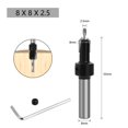 thumbnail image 1 of 8mm Shank HSS Woodworking Countersink Router Bit Screw Extractor Milling Cutter, 1 of 5
