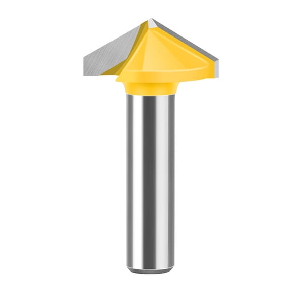 8mm Shank V Flute End Mill Router Bit Fit for Woodworking Detailed Carving With 60 90 120 150 Degree Angles