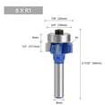 thumbnail image 1 of 8mm Shank Woodworking Milling Cutter R1 R2 R3 Edge Trimmer Wood Router Bit, 1 of 9