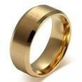 thumbnail image 1 of 8mm Stainless Steel Ring Womens Men's Band Silver/Gold/Black/Rose Gold Size 5-15, 1 of 9