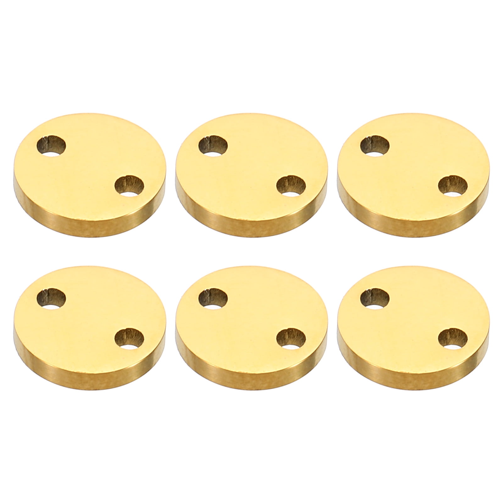 8mm Steel Disc, 6Pcs Metal Stamping Blanks Tags Circle Round Metal ...
