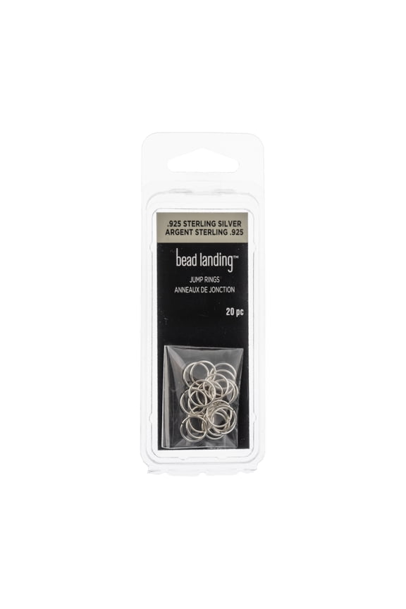 8mm Sterling Silver Jump Rings - 20ct. by Bead Landing