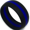 thumbnail image 1 of 8mm Surgical Grade Hypoallergenic Silicone Wedding Band Anniversary Statement Ring, 1 of 2