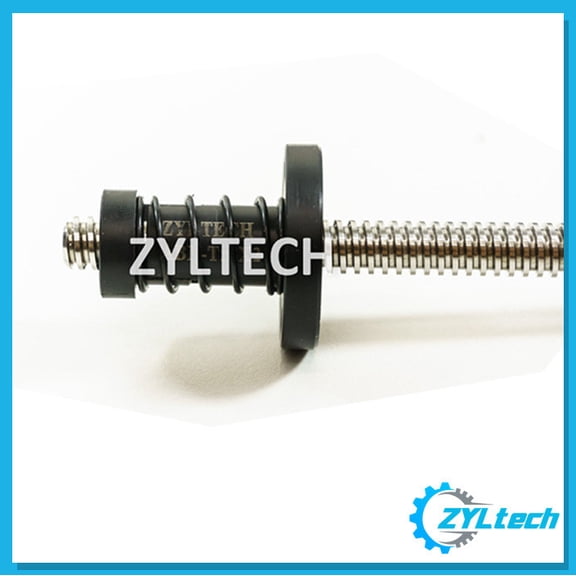 8mm T8x2 Lead Screw Trapezoidal ACME w/ Delrin Anti-Backlash Nut kit- 600mm