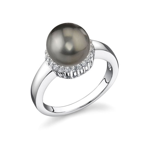 8mm Tahitian South Sea Cultured Pearl Ashley Ring