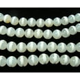 thumbnail image 1 of 8mm Tibetan Style White Line Agate Smooth Beads Genuine Gemstone Natural Jewelry Making, 1 of 4