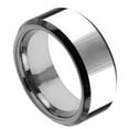 thumbnail image 1 of 8mm Tungsten Carbide High Polish With Black Beveled Edge Wedding Band Ring For Men Or Ladies, 1 of 3