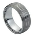 thumbnail image 1 of 8mm Tungsten Carbide High Polished Double Groove Design Wedding band Ring for Men and Ladies, 1 of 6