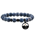 thumbnail image 1 of 8mm Weathered Agate Beads Bracelet, Faith Mustard Seed Charms Black Beaded Bracelets Christian Gifts for Men Y4107-5, 1 of 8