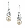 thumbnail image 1 of 8mm White Freshwater Cultured Pearl Adrian Earrings, 1 of 6