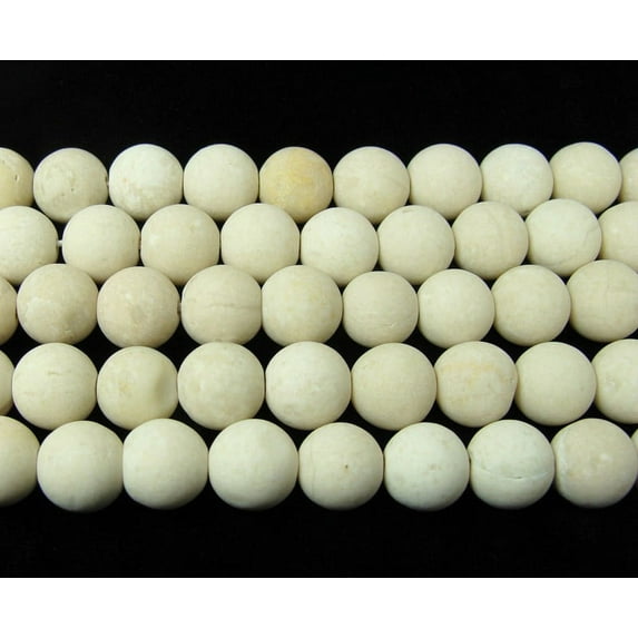 8mm White Petrified Wood Agate Matte Round Beads Genuine Gemstone Natural Jewelry Making