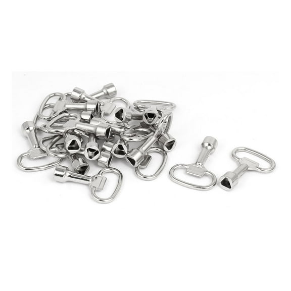 8mm Width 13mm Dia Metal Non-Magnetic Triangle Socket Spanner Keys 22pcs