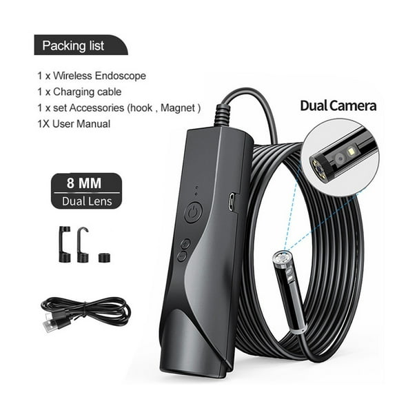 8mm Wifi Endoscope Camera IP67 Waterproof WiFi Borescope 1080P HD Single& Dual Inspection Camera , User-Friendly Borescopes