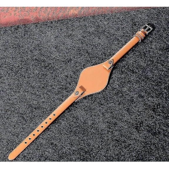 8mm Women's Genuine Leather Strap for Fossil ES2830 ES3565 Watch Strap with Tray Light brown