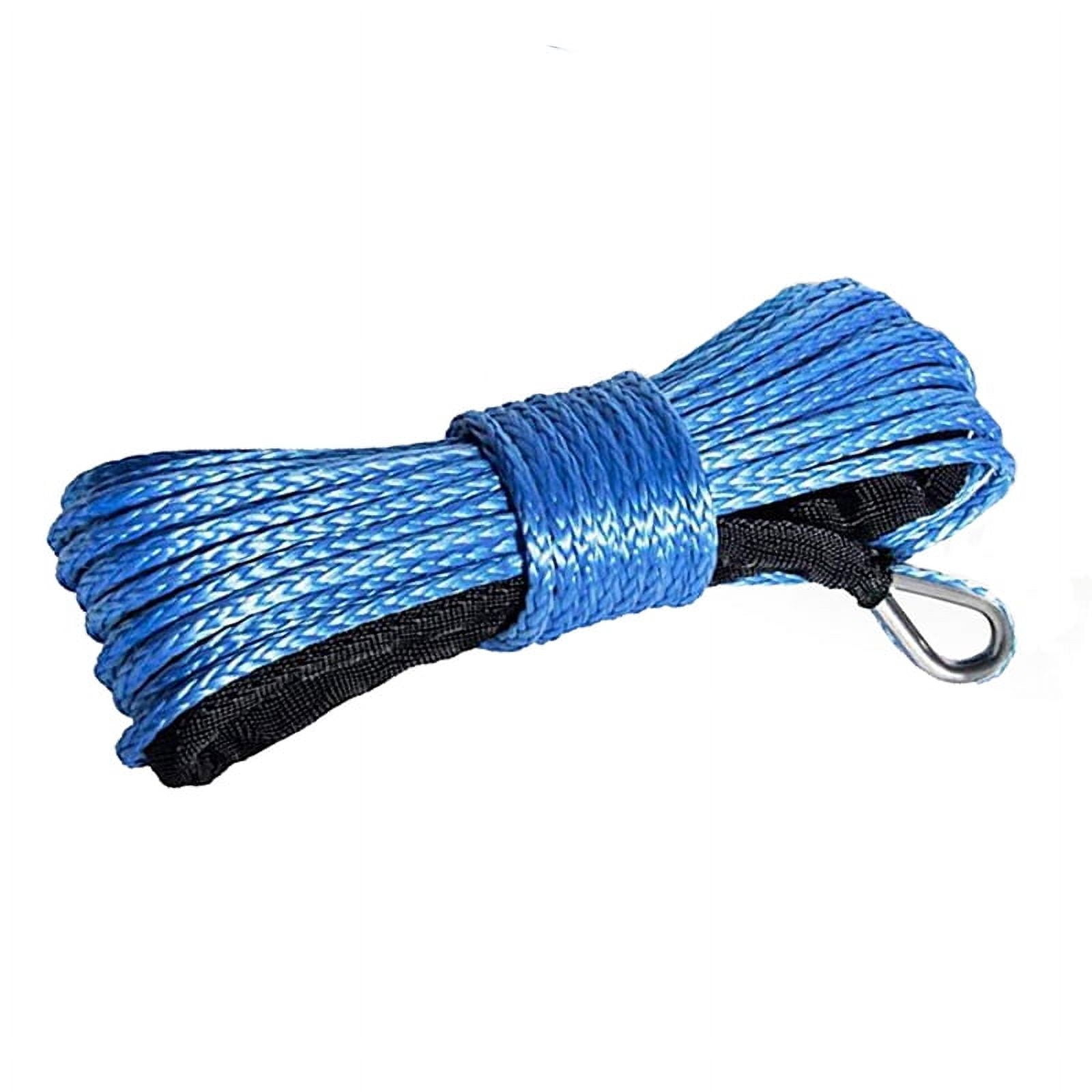 10000 Lbs Synthetic Winch Rope – 1/4" X 50' With Protective Sheath – For ATV, UTV, Truck, SUV