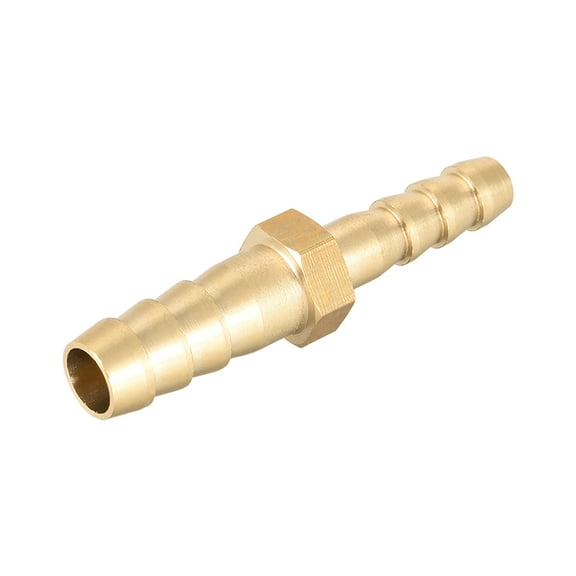 8mm to 6mm Hose ID Brass Reducer Barb Hose Fitting Straight Connector Coupler Tubing Adapter 1pcs