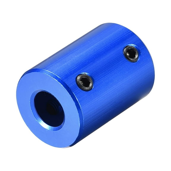 8mm to 8mm Bore Rigid Coupling 25mm Length 18mm Diameter Aluminum Alloy Shaft Couplers Connector Blue