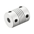 thumbnail image 1 of 8mm to 9mm Aluminum Alloy Shaft Coupling Flexible Coupler Motor Connector Joint L25xD19 Silver, 1 of 6
