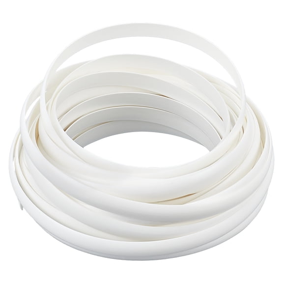 8mm x 10m Rattan Weaving Wicker Repair Material Rattan Plastic Flat Polyethylene Woven Knit Vinyl for Repair DIY Home Furniture Chair (White