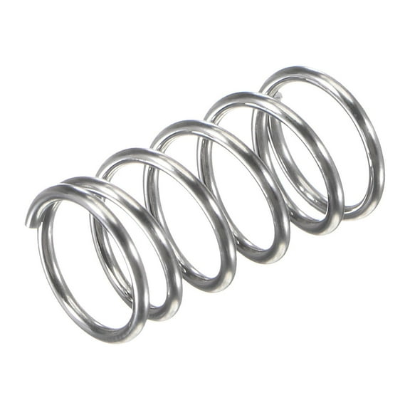 8mmx0.8mmx15mm 304 Stainless Steel Compression Spring 11.8N Load Capacity, 30pcs