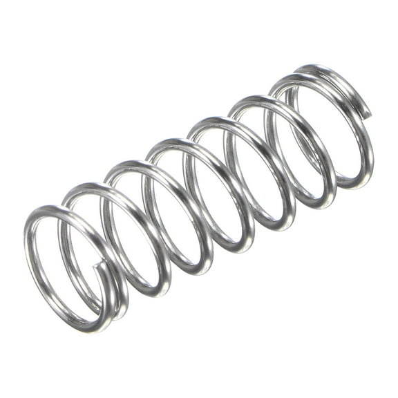 8mmx0.8mmx20mm 304 Stainless Steel Compression Spring 11.8N Load Capacity, 10pcs