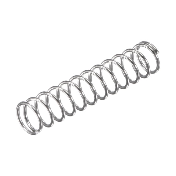 8mmx0.8mmx35mm 304 Stainless Steel Compression Spring 11.8N Load Capacity, 10pcs