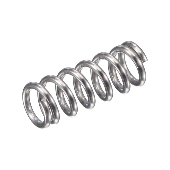 8mmx1.2mmx20mm 304 Stainless Steel Compression Spring 61.8N Load Capacity, 5pcs