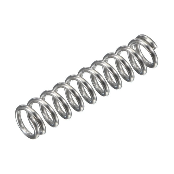 8mmx1.2mmx35mm 304 Stainless Steel Compression Spring 61.8N Load Capacity, 15pcs