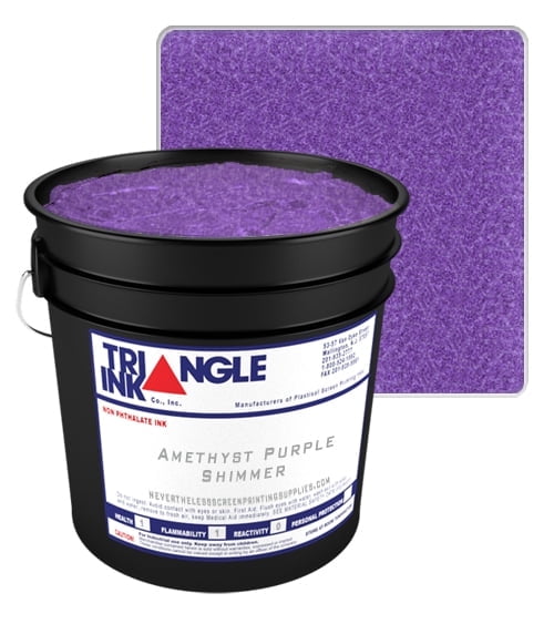 8oz Amethyst Purple Shimmer Ink - Half Pint Glitter Screen Printing Ink ...
