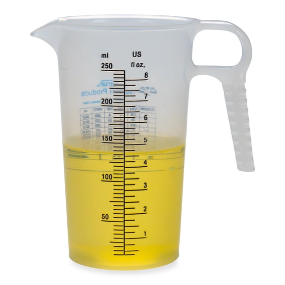 8oz 1 Cup Measure Pitcher With Convenient Conversion Chart- Food Grade - Great For Cooking  Home Hobbies Aquariums Pet Additives And Lab High Resistance By