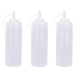 thumbnail image 1 of 8oz/240ml Squeeze Bottles, Plastic Sauce Bottle Squeeze Squirt with Cap, Ketchup Dispenser, Leakproof Lids, 3 Pack, 1 of 8