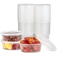 thumbnail image 1 of [8oz-40 Sets Plastic Containers with Airtight Lids, Food Storage Containers, Deli, Slime, Soup, Meal Prep Containers | BPA Free | Stackable | Leakproof | Microwave/Dishwasher/Freezer Safe, 1 of 7
