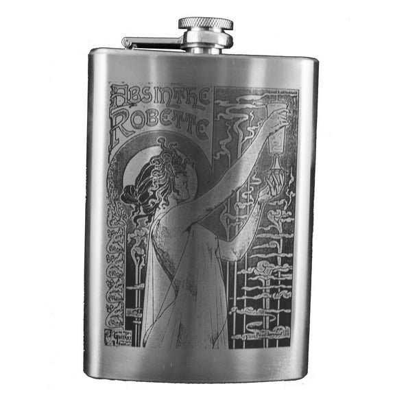 8oz Absinthe Robette Flask L1