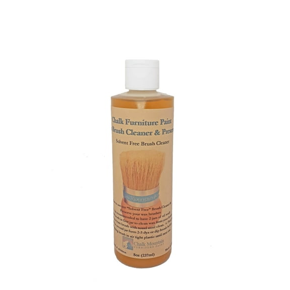 8oz All Natural Chalk Furniture Paint Paste Wax Brush (SOLVENT FREE) Cleaner - Brush not included