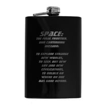 8oz BLACK Captain's Oath Flask 8oz BLACK Captain's Oath Flask