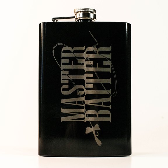 8oz BLACK Flyfishing Master Baiter Flask L1