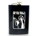 thumbnail image 1 of 8oz BLACK Never Tell Me the Odds Flask, 1 of 6
