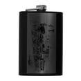 thumbnail image 1 of 8oz BLACK Pittsburg Steam Locomotive Flask L1 Train Novelty, 1 of 1