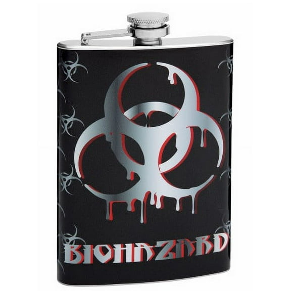 8oz Bio Hazard Hip Flask