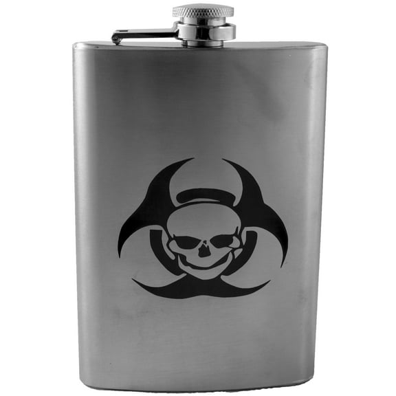 8oz Bio-skull Flask L1