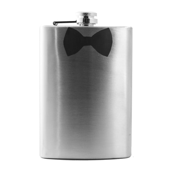 8oz Bowtie Flask L1