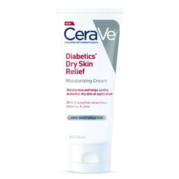 CeraVe Diabetics Dry Skin Relief Moisturizing with Urea & Bilberry for Dry Skin 8 oz