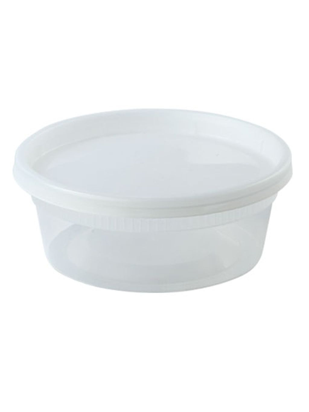 Tezzorio (50 Pack) 8 oz Deli Containers with Lids Combo, BPA-Free  Translucent Plastic Deli Food Storage Containers with Lids, To Go/Take Out  Food
