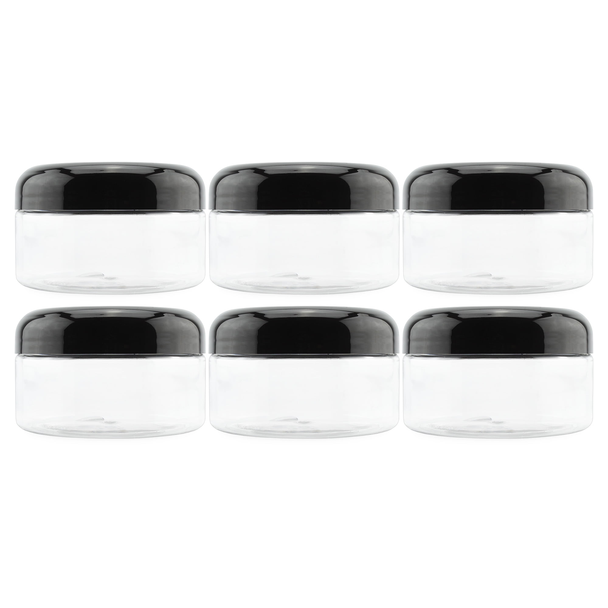 Laramaid 8oz 24Pack Glass Jars with Minimalist Black Premium Spice Labels, Shaker Lids Dispenser with Airtight Black Metal Caps, White Pen, Cleaning